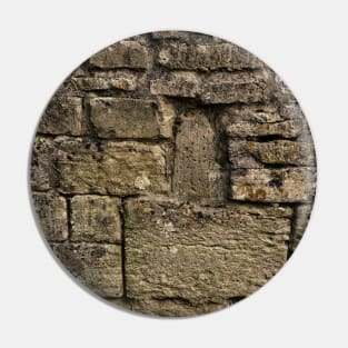 Ancient weathered stone wall Pin