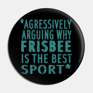 Frisbee target nation kids sport saying backhand Pin