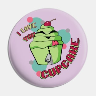 GIR Loves Cupcakes Pin