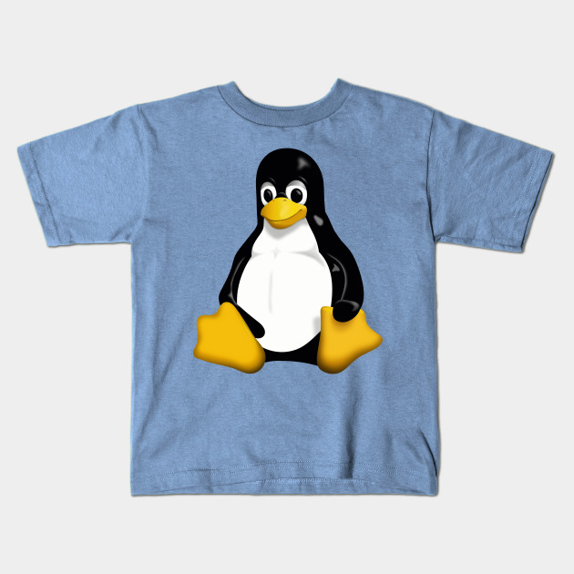Penguin Linux Os Logo Kids T Shirt Teepublic