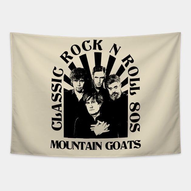 The Mountain Goats // Classic Rock N Roll 80s Tapestry by Electric Tone