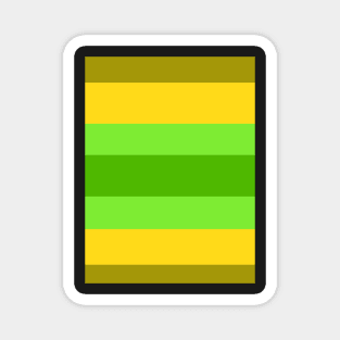 Green & Yellow Stripe Magnet