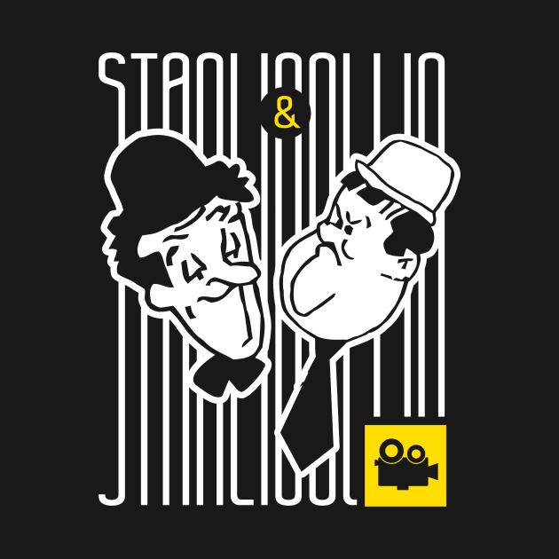 Stanlio and Ollio Cinema Cult Movie Celebrity by TEEWEB