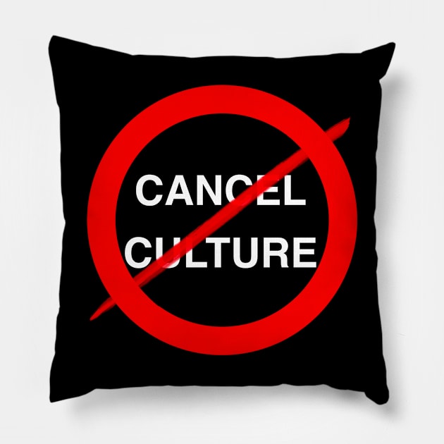 Stop cancel culture Pillow by PG Illustration