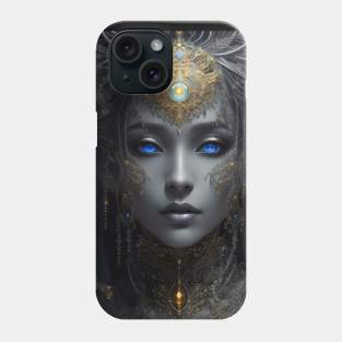 Divine Radiance: Enigmatic Celestial Being Phone Case