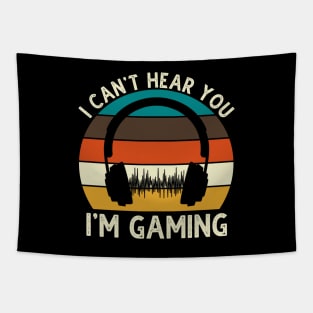 Can't Hear You I'm Gaming Tapestry