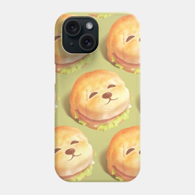 Smile Dog Burger Pattern Phone Case by zkozkohi