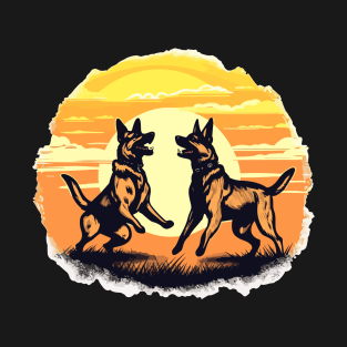 Couple German Shepherd Dog Shepherd Lover T-Shirt