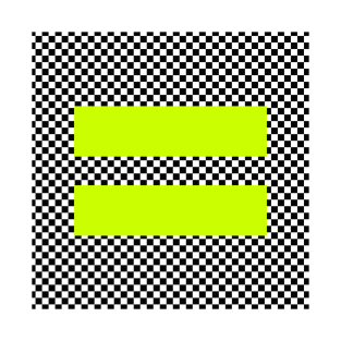 Checkerboard Equality neon yellow T-Shirt