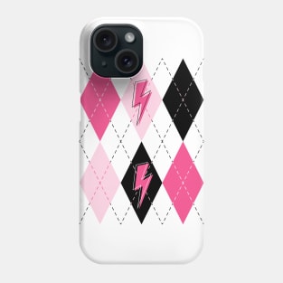 Preppy Pink Argyle Phone Case