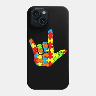 Love Sign Language Autism Awareness Phone Case