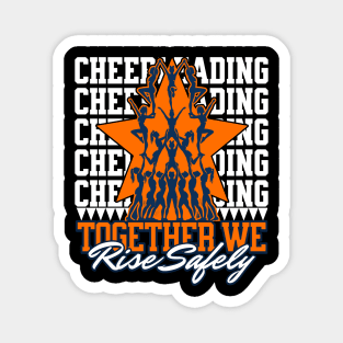 Together We Rise Safely - Cheerleading Safety Awareness Magnet