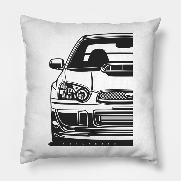 Impreza STI Pillow by Markaryan