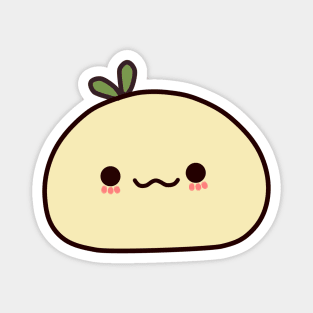 Kawaii Mochi Plant Yellow Magnet