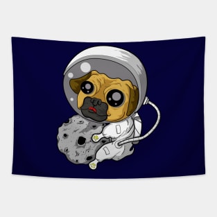 Space Pug Tapestry