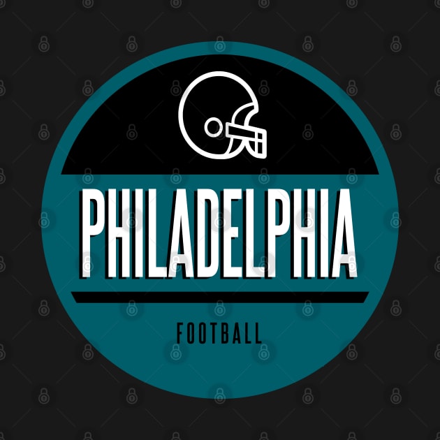 Philadelphia retro football by BVHstudio