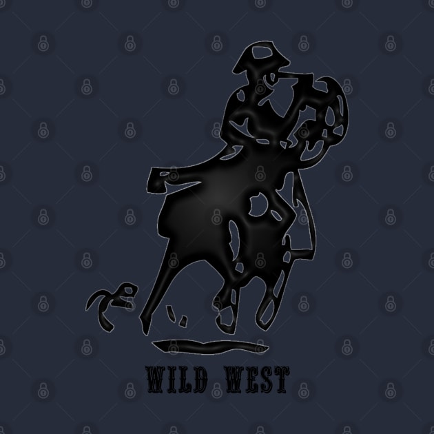 Western Era - Wild West Cowboy on Horseback 4 by The Black Panther