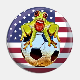 Soccer usa frog trend funny Pin