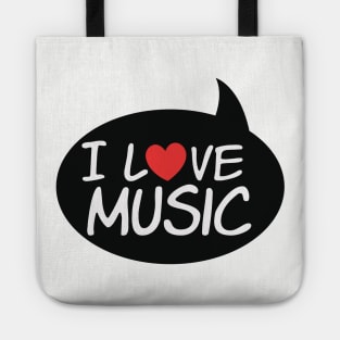 music - i love music Tote