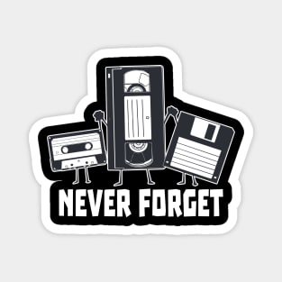 Never Forget Funny Men Audio Cassette Adult Humor Vintage Magnet