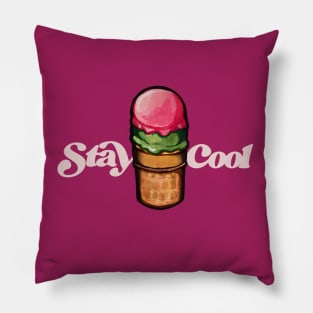 Stay Cool Ice Cream Scoops Pillow