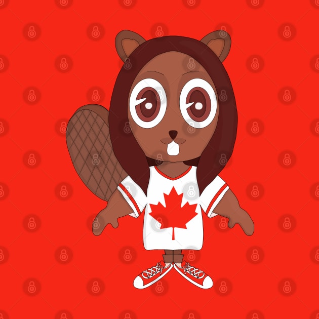 Canadian Beaver and the Red Sneakers by DiegoCarvalho