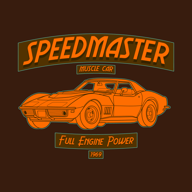 Speedmaster Muscle Car, Full Engine Power 1969 by Drumsartco