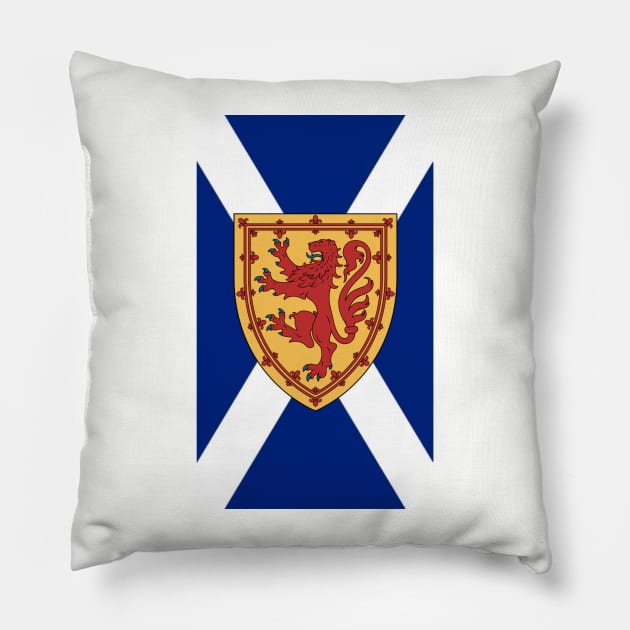Royal Scottish Flag (vertical) Pillow by iaredios
