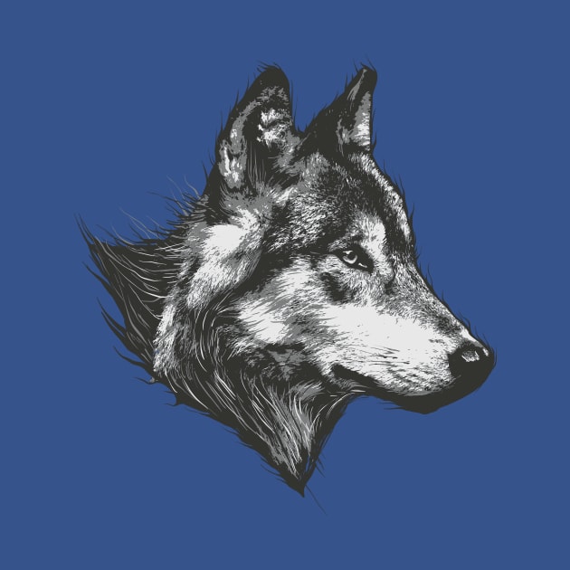 Wolf Wolf Head Beautiful Motif by Hariolf´s Mega Store