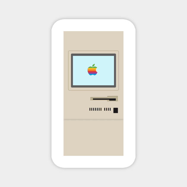 Macintosh Plus - Apple Retro Case Magnet by mangobanana