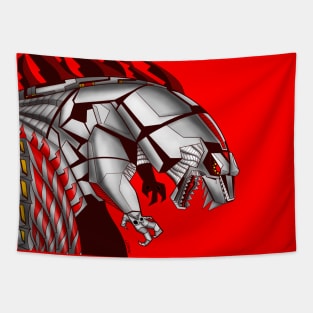 the onslaught of mechagodzilla techno kaiju burn Tapestry