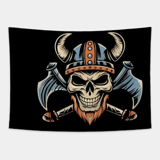 American Traditional Vikings Tattoo Tapestry