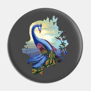 Peacock Life Pin