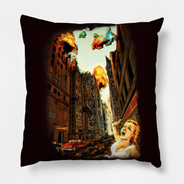 INVADERS! Pillow by lopescodesign