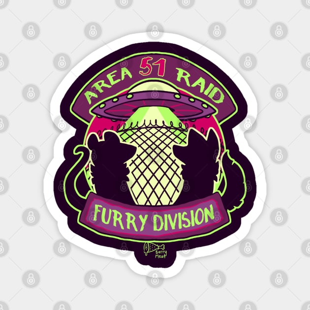Furry Division Magnet by BerryMeat