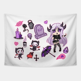 devlish cutie set Tapestry