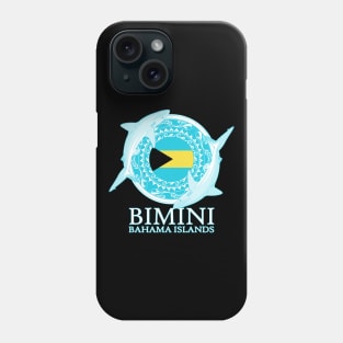 Caribbean Reef Sharks Bimini Bahamas Flag Phone Case