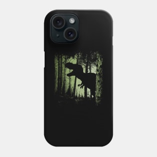 T-Rex Shadow in Twilight Forest Tyrannosaurus Silhouette Phone Case