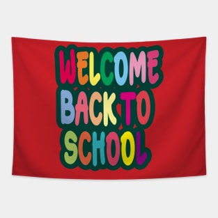 Welcome Back To School Tapestry