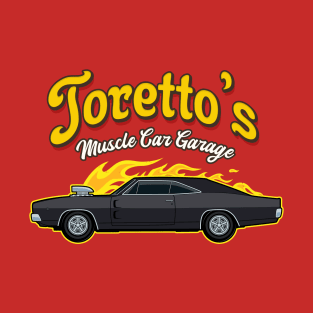 Torettos Muscle Car Garage T-Shirt