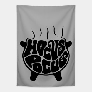 Hocus Pocus Cauldron Word Art Tapestry