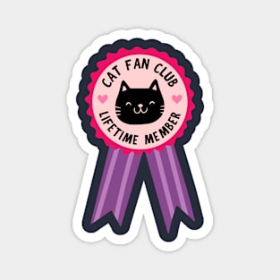 Cat fan club - lifetime member Magnet