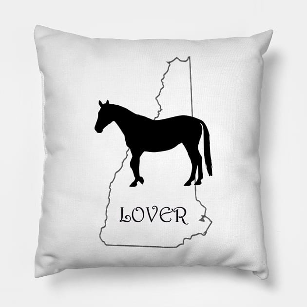 New Hampshire Horse Lover Gift Pillow by Prairie Ridge Designs