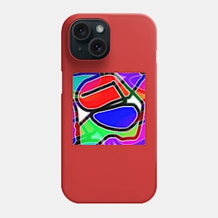 Bright and colorful shapes Phone Case