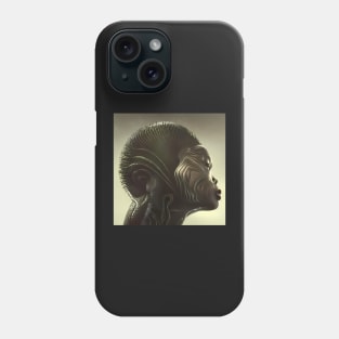 Cosmic Queen: Afrofuturistic Art T-Shirt Phone Case