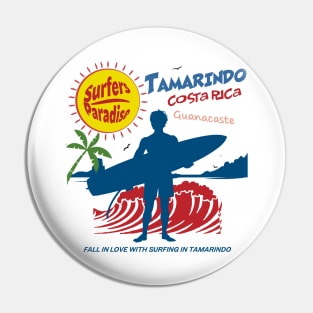 Tamarindo Costa Rica Surfer Pin