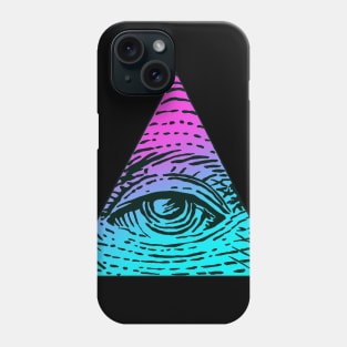 new retro illuminati Phone Case