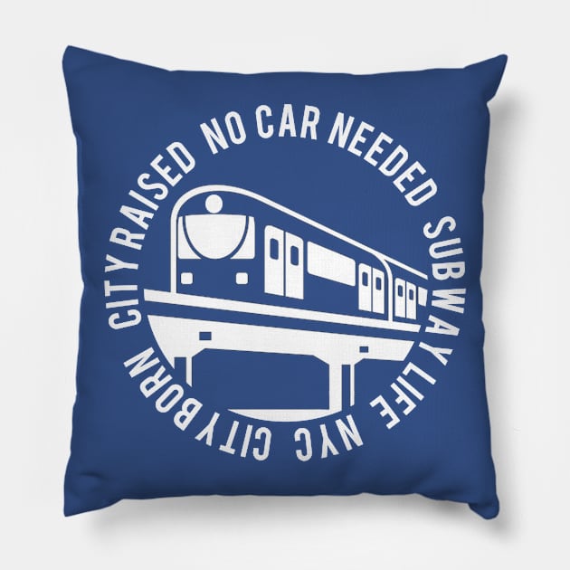 No Car Needed Pillow by PopCultureShirts