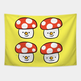 Little Happy Mushroom Tapestry