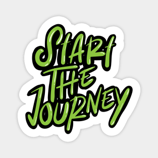 Start The Journey Text Typography Magnet